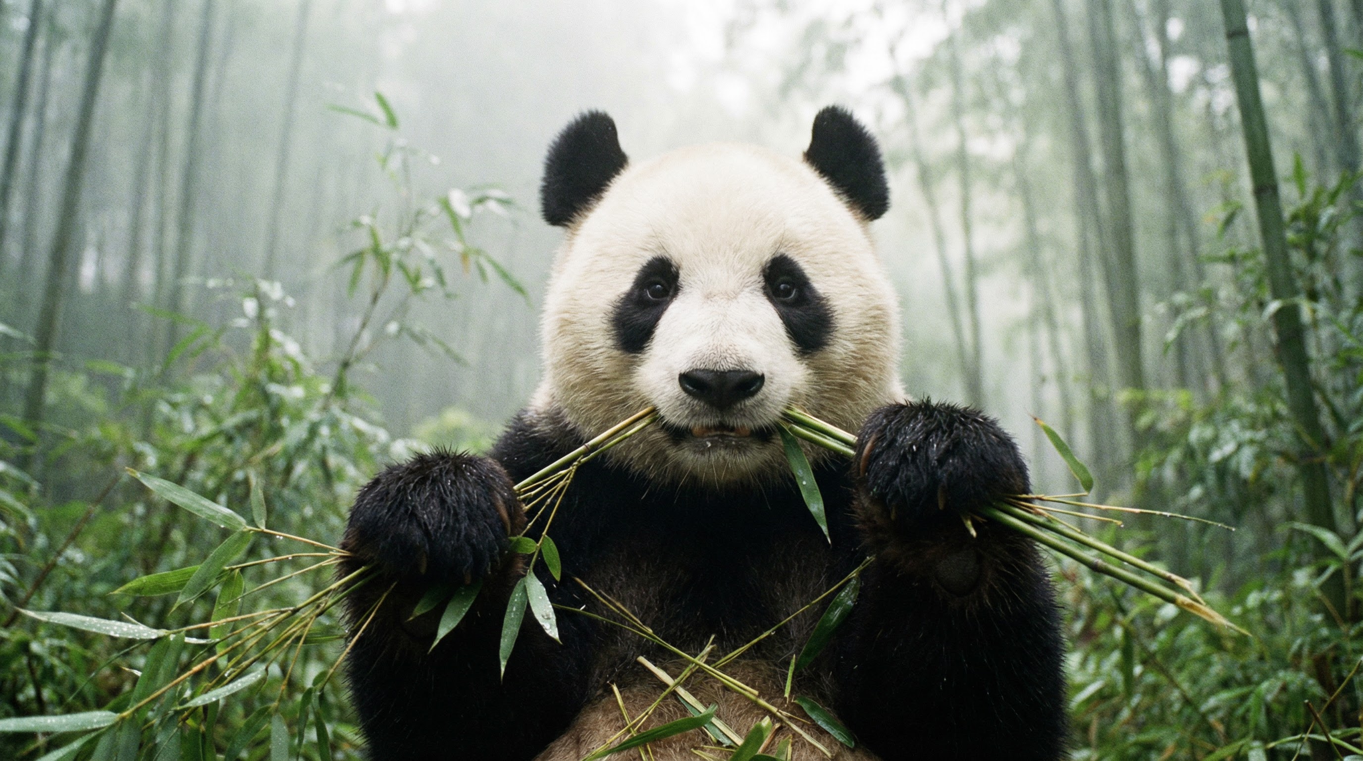 国产熊猫吃竹视频